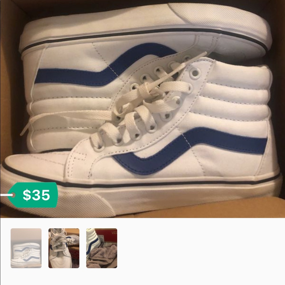 Worn once , still brand new condition vans .